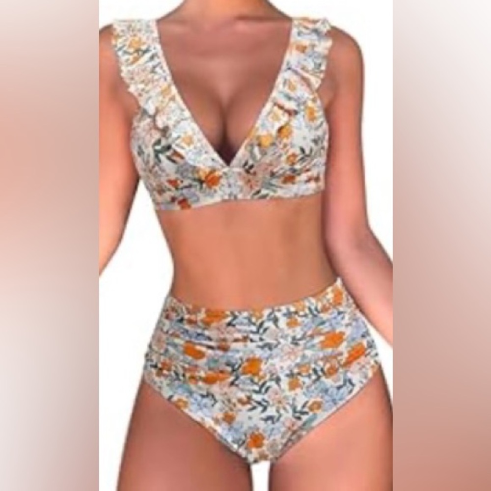 Floral Print Bikini Set